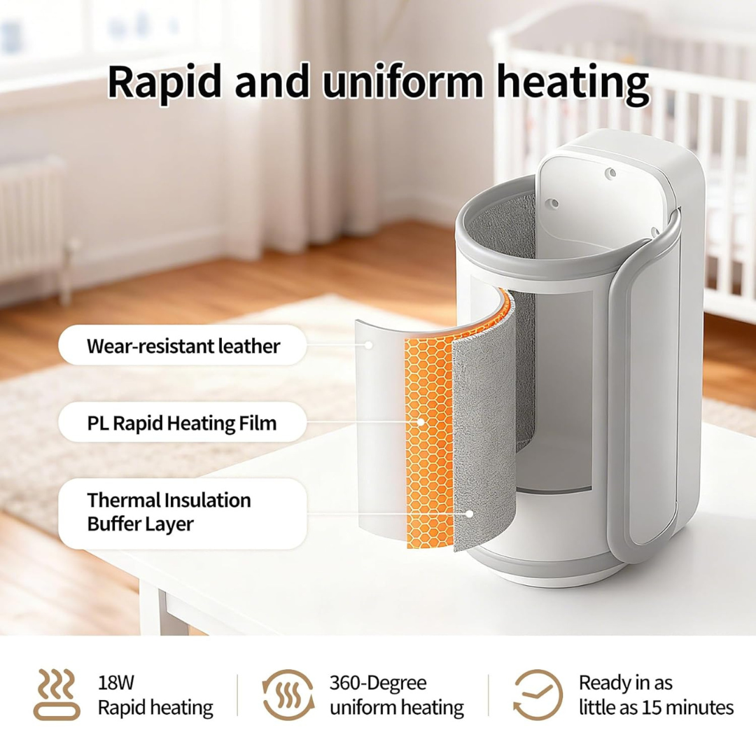 Portable Smart Baby Bottle AI Warmer