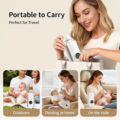Portable Smart Baby Bottle AI Warmer